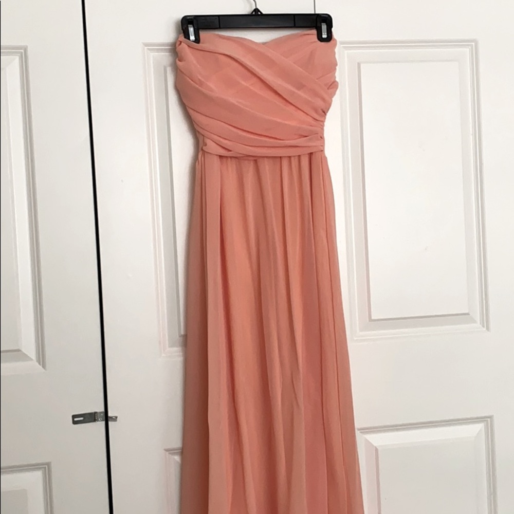 LULUs Pink/peach long dress